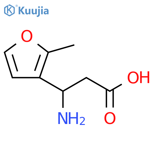 3-amino-3-(2-methylfuran-3-yl)propanoic acid structure