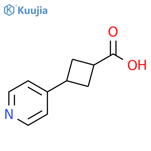 3-(4-pyridyl)cyclobutanecarboxylic acid structure
