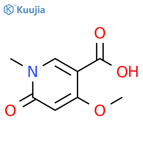 4-methoxy-1-methyl-6-oxo-1,6-dihydropyridine-3-carboxylic acid structure