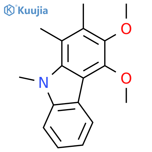 9H-Carbazole,3,4-dimethoxy-1,2,9-trimethyl- structure
