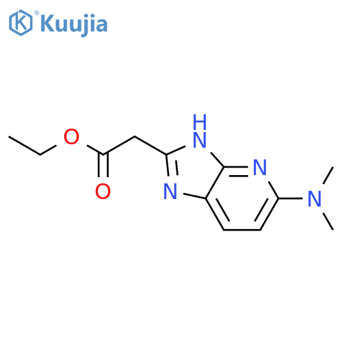 ethyl 2-5-(dimethylamino)-3H-imidazo4,5-bpyridin-2-ylacetate structure