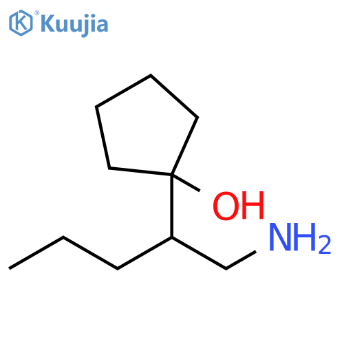 Cyclopentanol, 1-[1-(aminomethyl)butyl]- structure