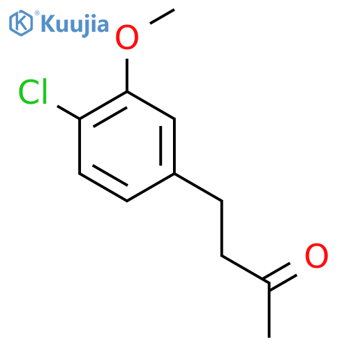 4-(4-chloro-3-methoxyphenyl)butan-2-one structure