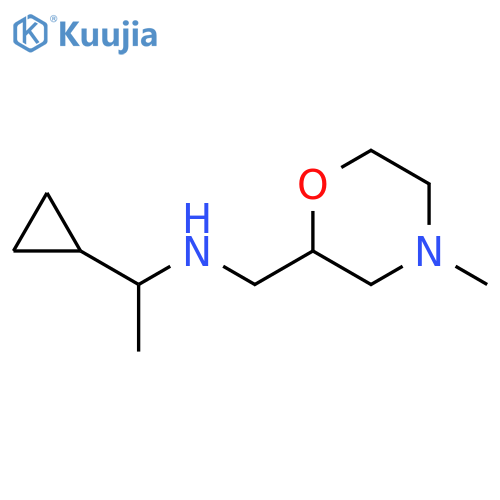 (1-cyclopropylethyl)(4-methylmorpholin-2-yl)methylamine structure