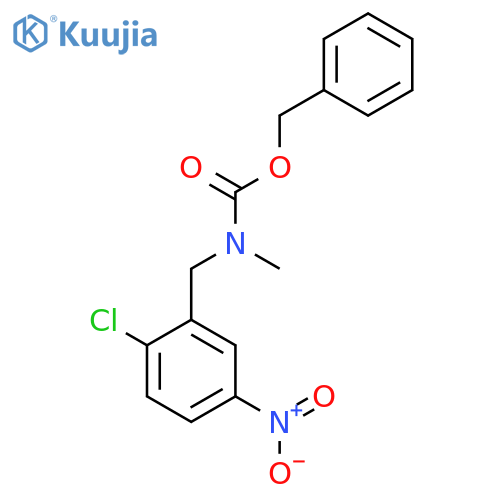 benzyl N-(2-chloro-5-nitrophenyl)methyl-N-methylcarbamate structure