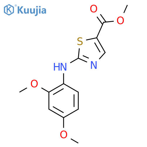 methyl 2-(2,4-dimethoxyphenyl)amino-1,3-thiazole-5-carboxylate structure