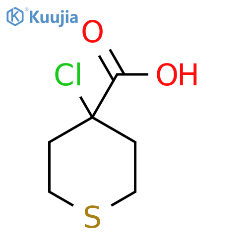 4-Chlorothiane-4-carboxylic acid structure