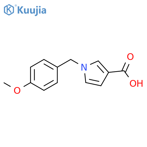 1-(4-methoxybenzyl)-1H-pyrrole-3-carboxylic acid structure