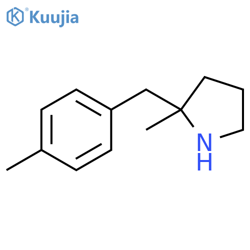 2-methyl-2-(4-methylphenyl)methylpyrrolidine structure