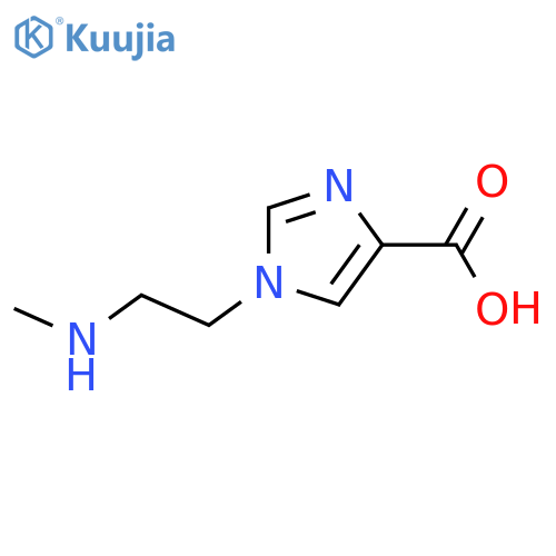 1-2-(methylamino)ethyl-1H-imidazole-4-carboxylic acid structure