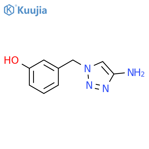 3-(4-amino-1H-1,2,3-triazol-1-yl)methylphenol structure