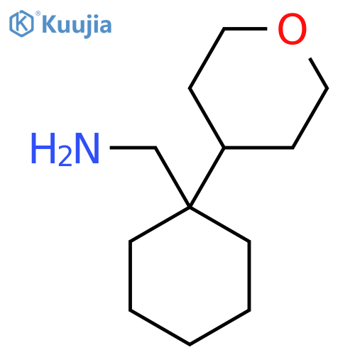 1-(oxan-4-yl)cyclohexylmethanamine structure