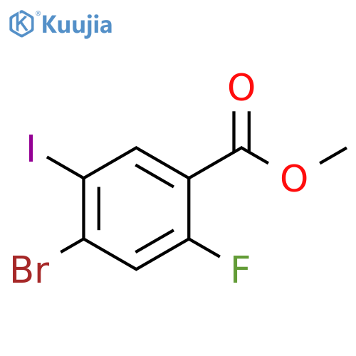 methyl 4-bromo-2-fluoro-5-iodobenzoate structure