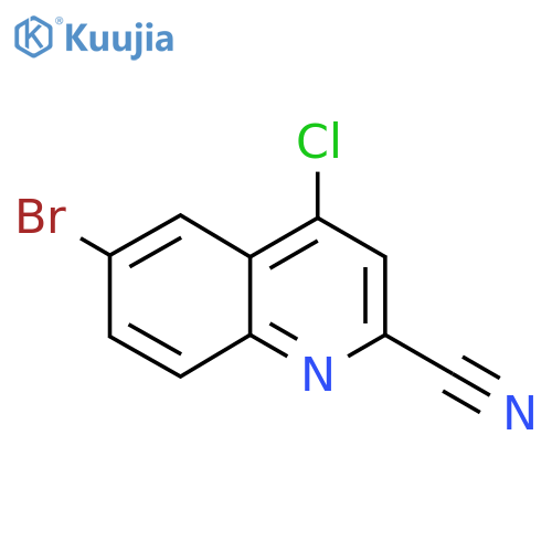 6-Bromo-4-chloroquinoline-2-carbonitrile structure