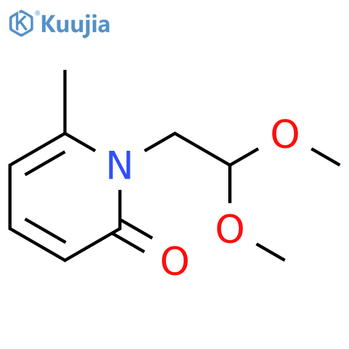 2(1H)-Pyridinone, 1-(2,2-dimethoxyethyl)-6-methyl- structure