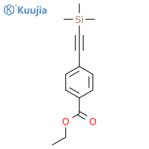 ethyl 4-(2-(trimethylsilyl)ethynyl)benzoate structure