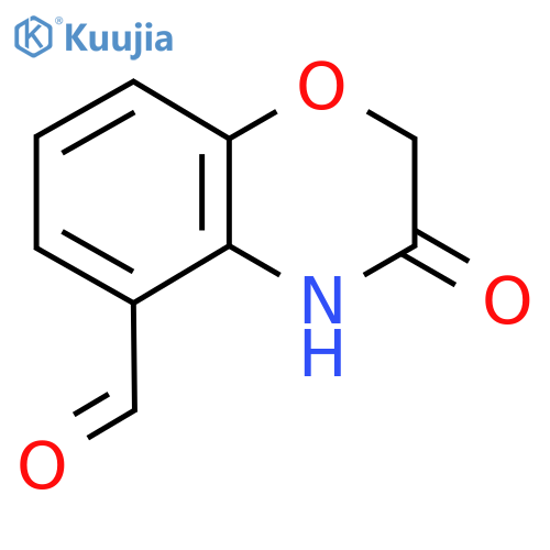 3-oxo-3,4-dihydro-2H-1,4-benzoxazine-5-carbaldehyde structure