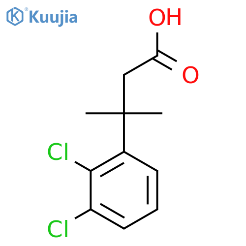 3-(2,3-dichlorophenyl)-3-methylbutanoic acid structure