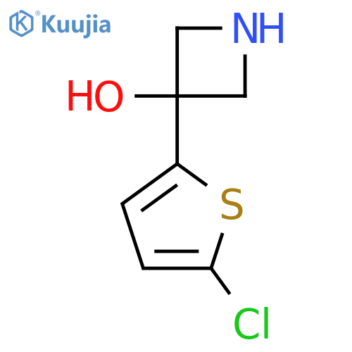 3-(5-chlorothiophen-2-yl)azetidin-3-ol structure