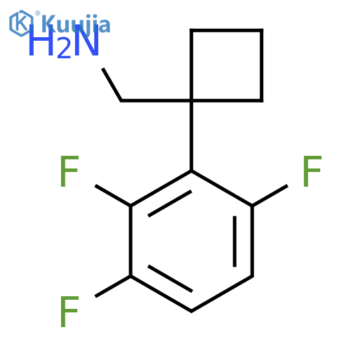 1-(2,3,6-trifluorophenyl)cyclobutylmethanamine structure