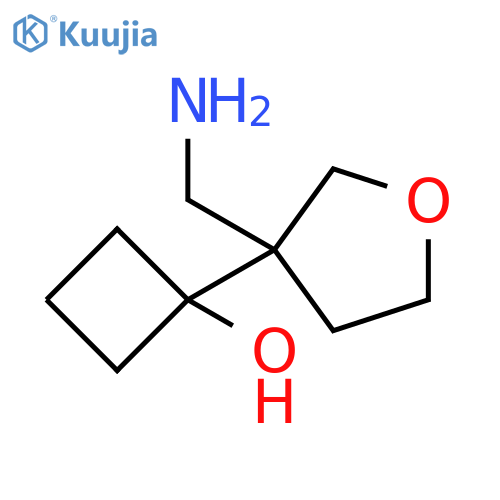 Cyclobutanol, 1-[3-(aminomethyl)tetrahydro-3-furanyl]- structure