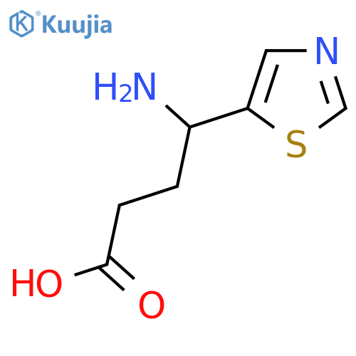 4-Amino-4-(1,3-thiazol-5-yl)butanoic acid structure