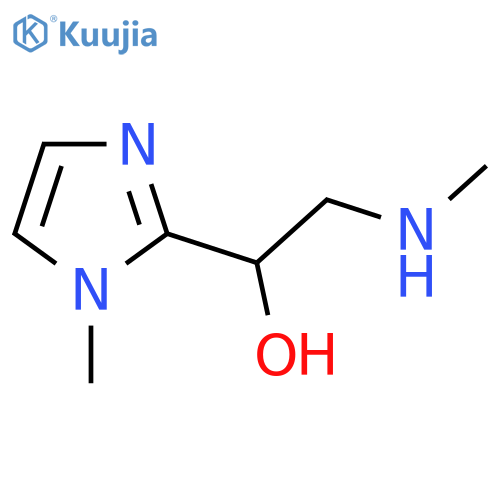 1-(1-methyl-1H-imidazol-2-yl)-2-(methylamino)ethan-1-ol structure