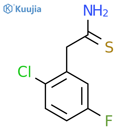 2-(2-chloro-5-fluorophenyl)ethanethioamide structure