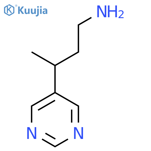 3-(pyrimidin-5-yl)butan-1-amine structure