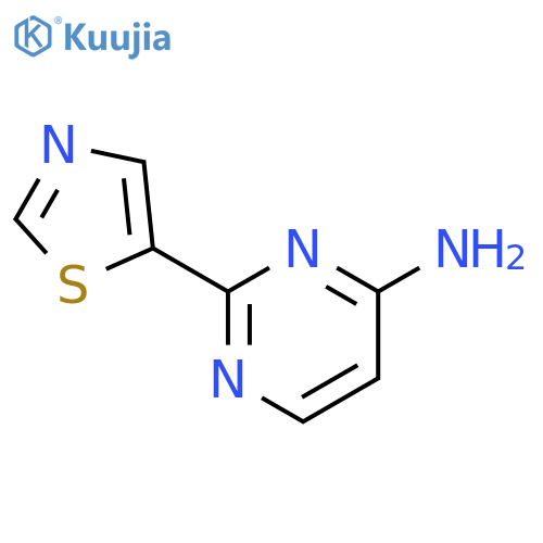 2-(1,3-thiazol-5-yl)pyrimidin-4-amine structure
