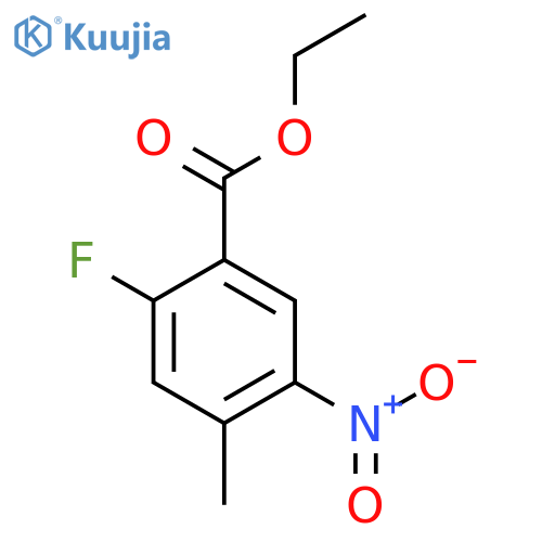 Ethyl 2-fluoro-4-methyl-5-nitrobenzoate structure