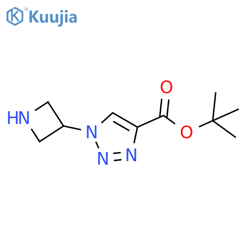 tert-butyl 1-(azetidin-3-yl)-1H-1,2,3-triazole-4-carboxylate structure
