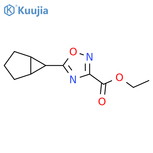 ethyl 5-{bicyclo3.1.0hexan-6-yl}-1,2,4-oxadiazole-3-carboxylate structure