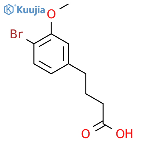 4-(4-bromo-3-methoxyphenyl)butanoic acid structure