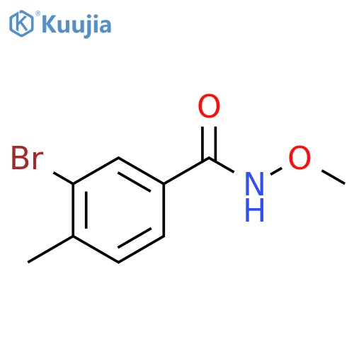 4-Bromo-N-methoxy-3-methylbenzamide structure
