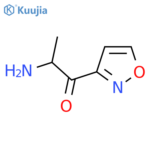 2-Amino-1-(1,2-oxazol-3-yl)propan-1-one structure