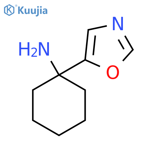 1-(1,3-oxazol-5-yl)cyclohexan-1-amine structure