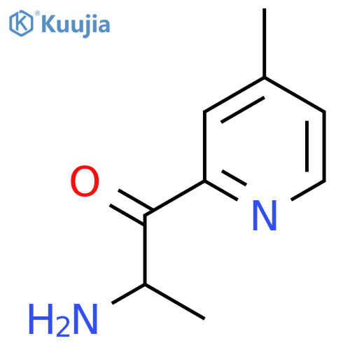 2-amino-1-(4-methylpyridin-2-yl)propan-1-one structure