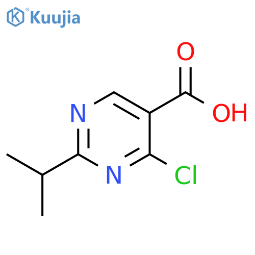 4-chloro-2-(propan-2-yl)pyrimidine-5-carboxylic acid structure