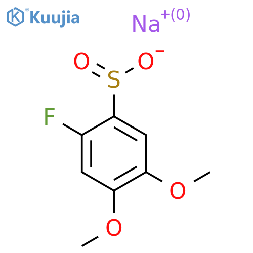 Sodium 2-fluoro-4,5-dimethoxybenzene-1-sulfinate structure