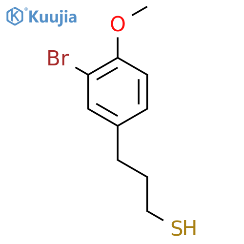 3-(3-bromo-4-methoxyphenyl)propane-1-thiol structure