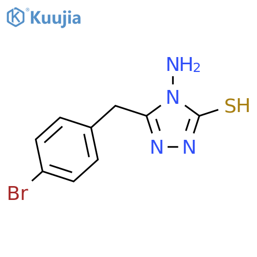 4-Amino-5-(4-bromo-benzyl)-4H-[1,2,4]triazole-3-thiol structure