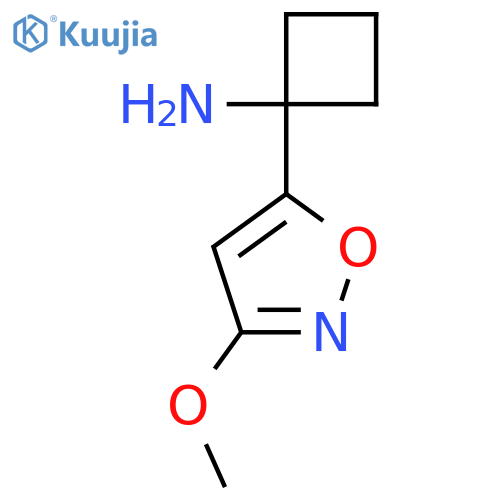 1-(3-methoxy-1,2-oxazol-5-yl)cyclobutan-1-amine structure
