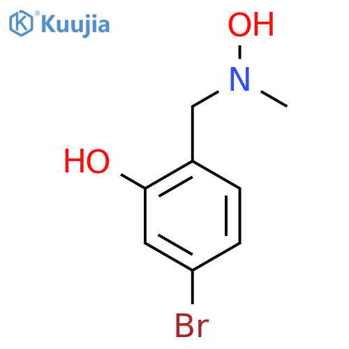 5-bromo-2-{hydroxy(methyl)aminomethyl}phenol structure