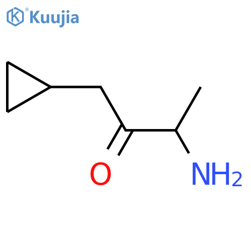 3-Amino-1-cyclopropylbutan-2-one structure