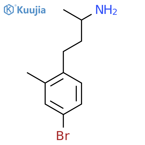 4-(4-bromo-2-methylphenyl)butan-2-amine structure