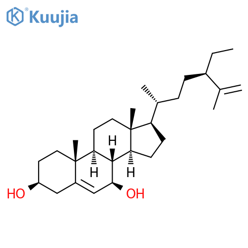 Stigmasta-5,25-diene-3,7-diol,(3b,7b)- structure