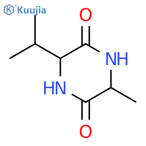 (S,S)-3-Isopropyl-6-methylpiperazine-2,5-dione structure
