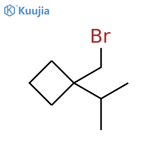 Cyclobutane, 1-(bromomethyl)-1-(1-methylethyl)- structure