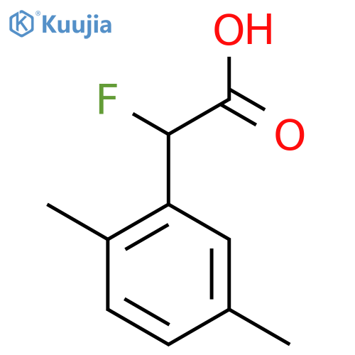 2-(2,5-Dimethylphenyl)-2-fluoroacetic acid structure